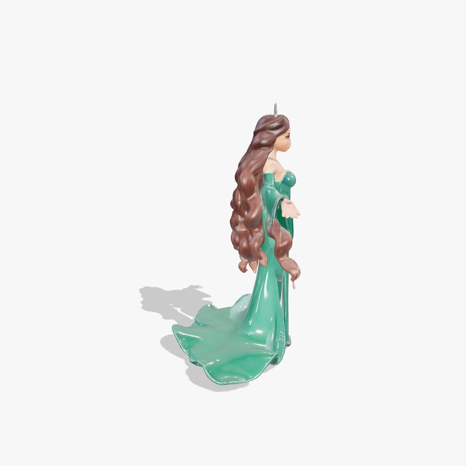 Elegant Princess Character Rigged and Animated for Games